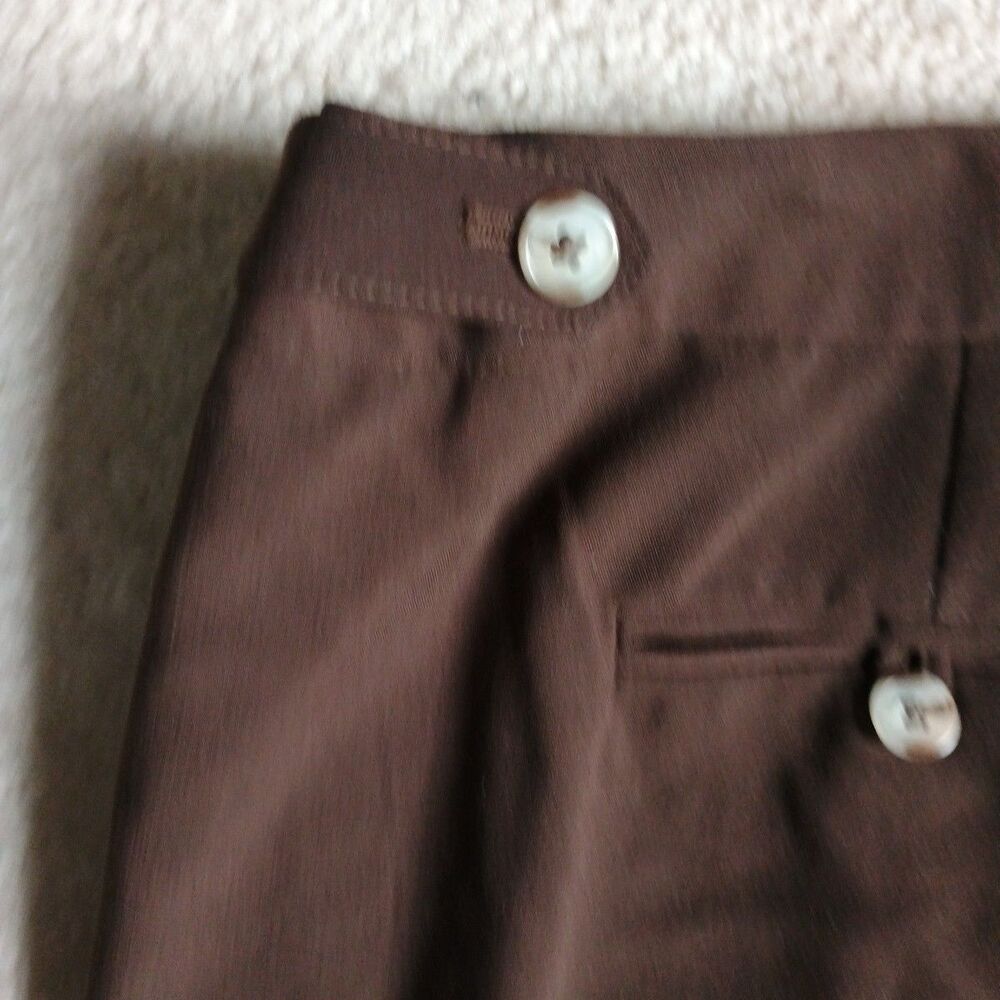 Jones New York Collection Woman Pants 18W Brown Stretch Dress Slacks Str8 Leg - Picture 5 of 10